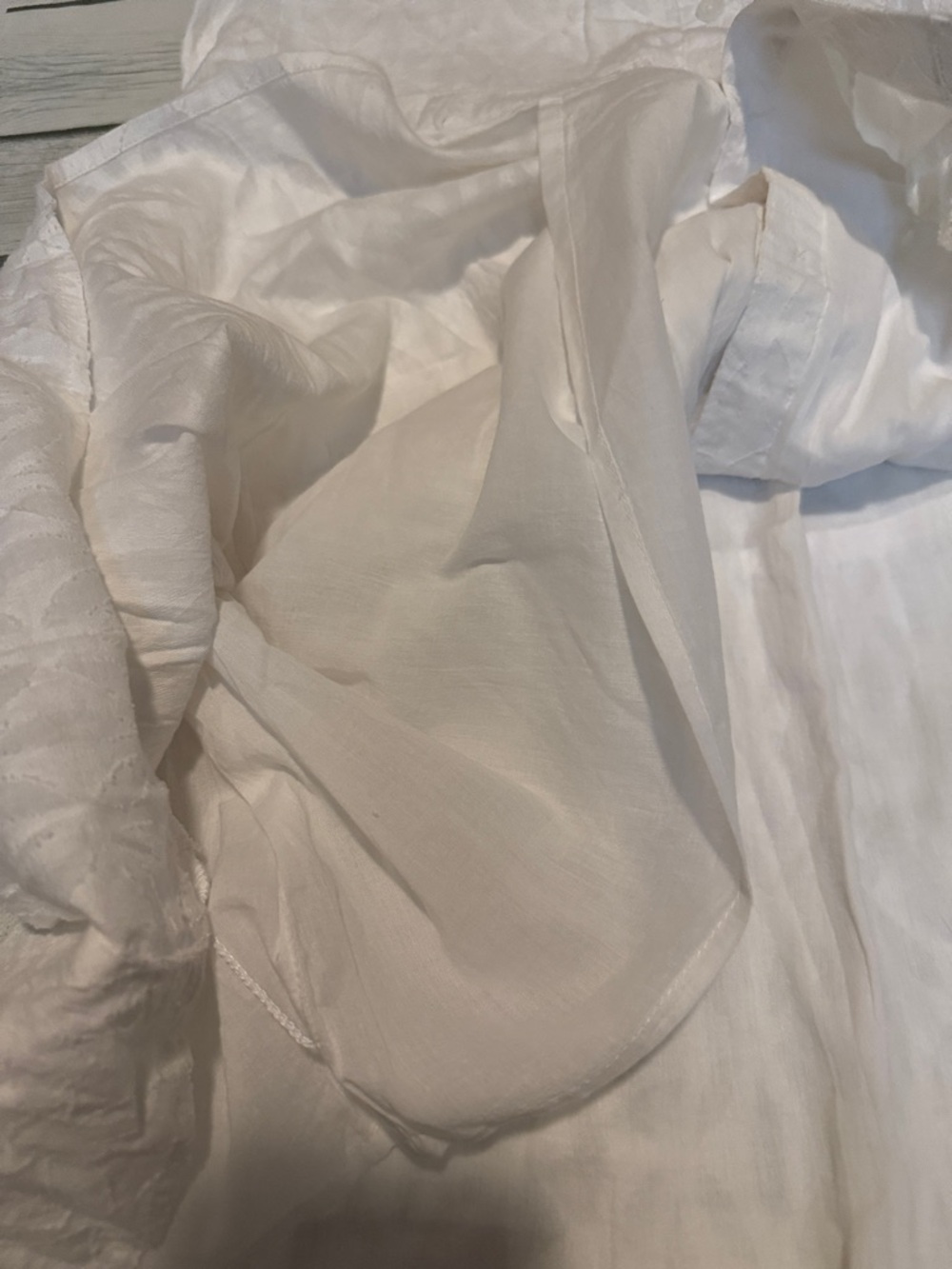Tommy Bahama White Textured Button-Front Shirt Dress - Picture 7 of 9